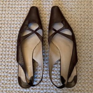 Christian Louboutin Brown Flats